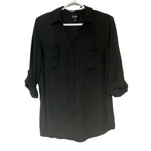 BY & BY Sheer Black Swim Coverup